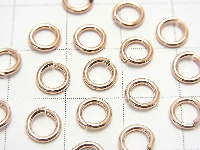 14KGF Pink Gold Filled Jump Ring 1.0mm(18GA)x6mm 5pcs