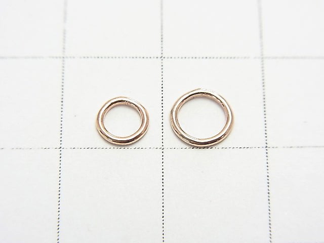 Size selectable! 14KGF Pink gold filled Gauge 0.8mm (20GA) Ring 5pcs