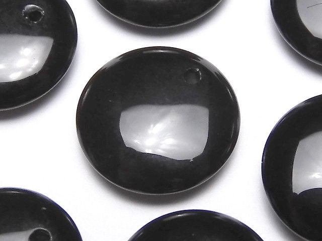 Coin, Onyx Gemstone Beads