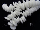 1strand $13.99! White Jade Coin [10mm] [15mm] 1strand beads (aprx.3inch / 8cm)
