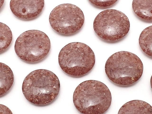 Moscovite  Coin 10x10mm 1strand beads (aprx.3inch/8cm)