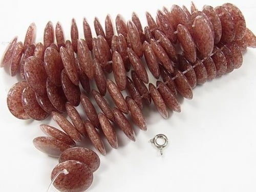 1strand $13.99! Moscovite  Coin [10mm][15mm] 1strand beads (aprx.3inch/8cm)