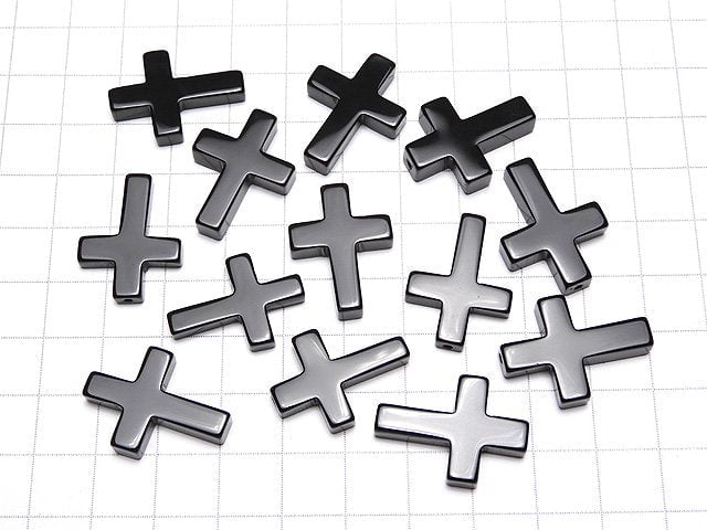 [Video]Onyx Cross [20x15][25x18](Half Drilled Hole) 1pc