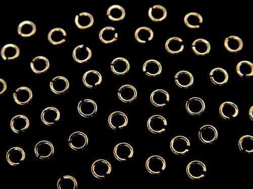 [K10 Yellow Gold]Jump Ring 0.5x2.3mm 1pc