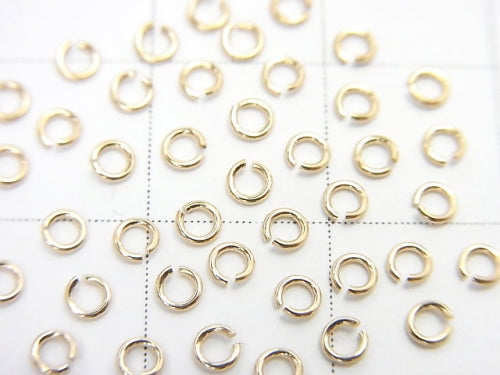 [K10 Yellow Gold]Jump Ring 0.5x2.3mm 1pc