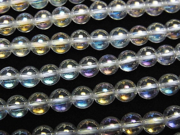 [Video]Aqua Crystal Round 5mm 1strand beads (aprx.15inch/37cm)