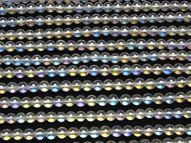 [Video]Aqua Crystal Round 5mm 1strand beads (aprx.15inch/37cm)