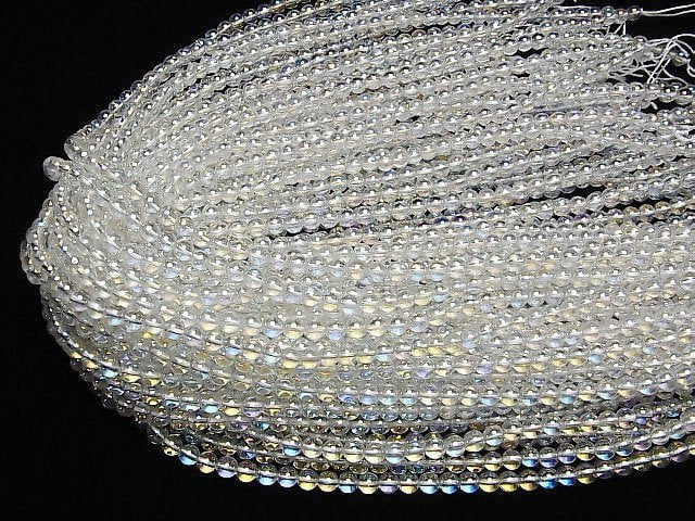 [Video]Aqua Crystal Round 5mm 1strand beads (aprx.15inch/37cm)