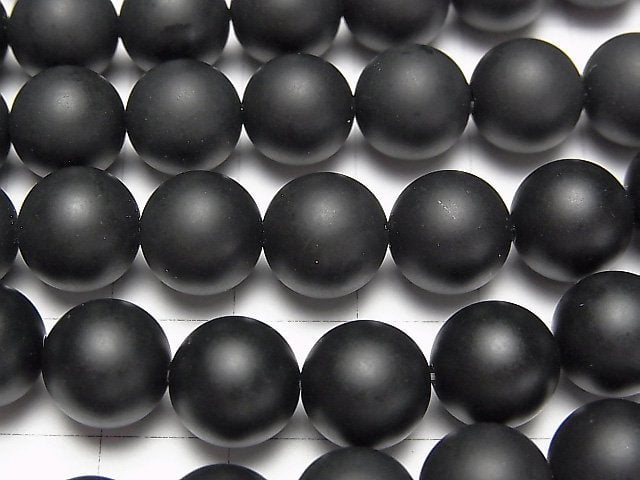 [Video] Frost Onyx Round 10mm 1strand beads (aprx.15inch / 36cm)