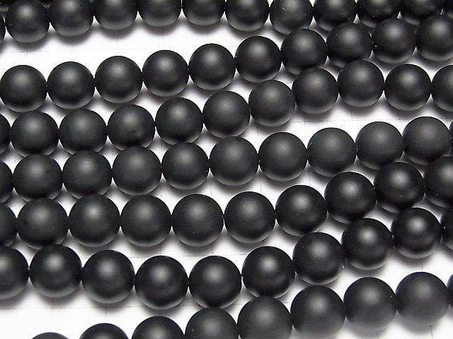 [Video] Frost Onyx Round 10mm 1strand beads (aprx.15inch / 36cm)