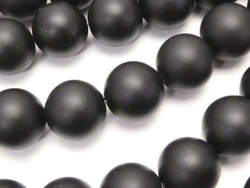 [Video] Sale! Frost Onyx Round 12mm 1-strand beads (approx. 15 inches/36 cm)