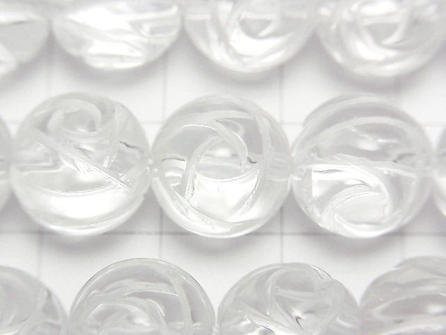 [Video] Crystal AAA Round Rose Cut 12mm 1/4 or 1strand beads (aprx.15inch/36cm)