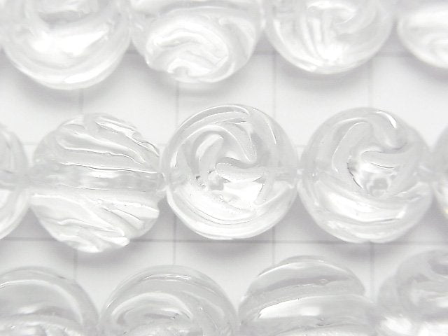 [Video] Crystal AAA Round Rose Cut 14mm 1/4 or 1strand beads (aprx.15inch/36cm)