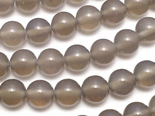 Gray Onyx AAA Round 8mm 1strand beads (aprx.14inch / 36cm)