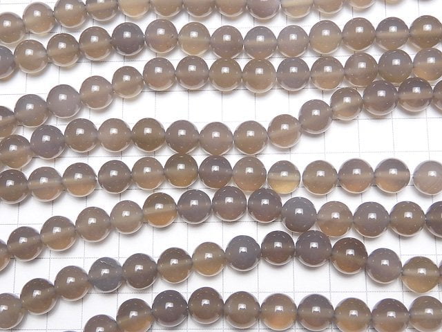 Gray Onyx AAA Round 10mm 1strand beads (aprx.15inch / 37cm)