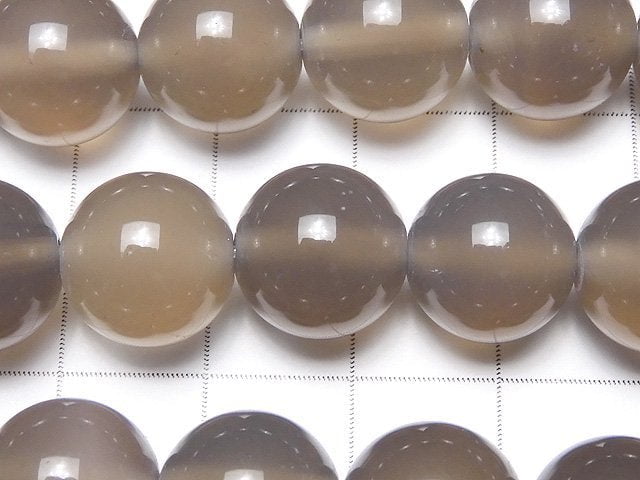Gray Onyx AAA Round 12mm 1strand beads (aprx.15inch / 36cm)