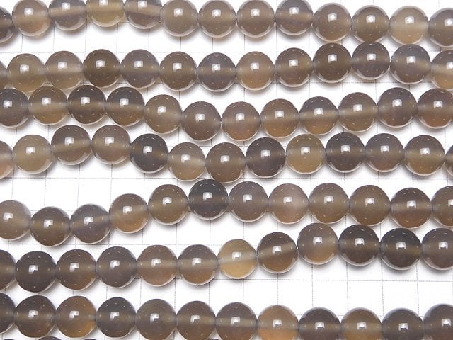 Gray Onyx AAA Round 12mm 1strand beads (aprx.15inch / 36cm)