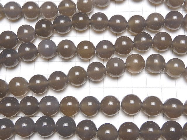 1strand $9.79! Gray Onyx AAA Round 14mm 1strand beads (aprx.15inch / 36cm)