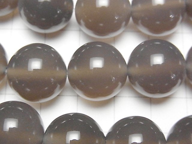 Gray Onyx AAA Round 16mm half or 1strand beads (aprx.15inch / 36cm)