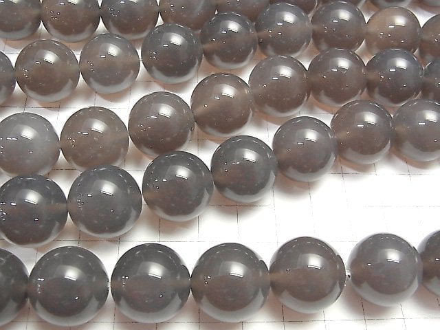 Gray Onyx AAA Round 18mm 1/4 or 1strand beads (aprx.15inch/36cm)