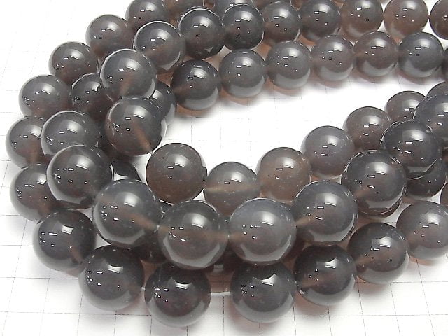 Gray Onyx AAA Round 18mm 1/4 or 1strand beads (aprx.15inch/36cm)