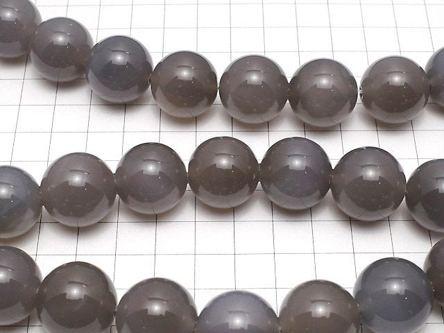 Gray Onyx AAA Round 20mm 1/4 or 1strand beads (aprx.15inch/36cm)