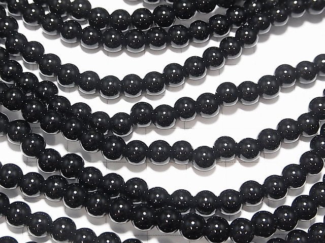1strand $4.79! Onyx Round 6mm [1.8mm hole] 1strand beads (aprx.14inch / 34cm)