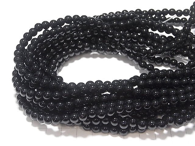1strand $4.79! Onyx Round 6mm [1.8mm hole] 1strand beads (aprx.14inch / 34cm)