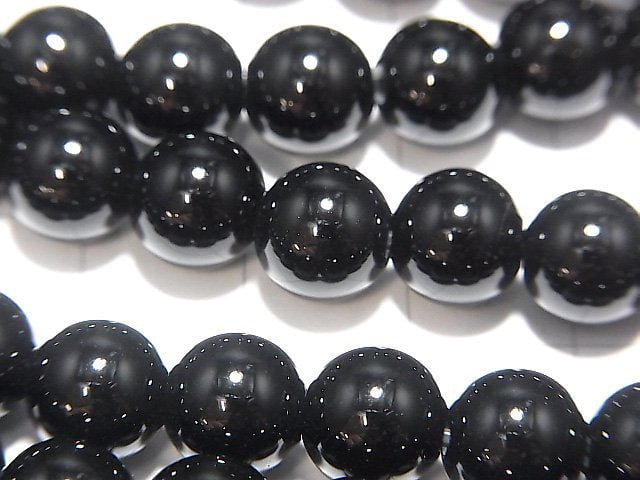 [Video] Onyx Round 8mm [2mm hole] 1strand beads (aprx.14inch / 34cm)