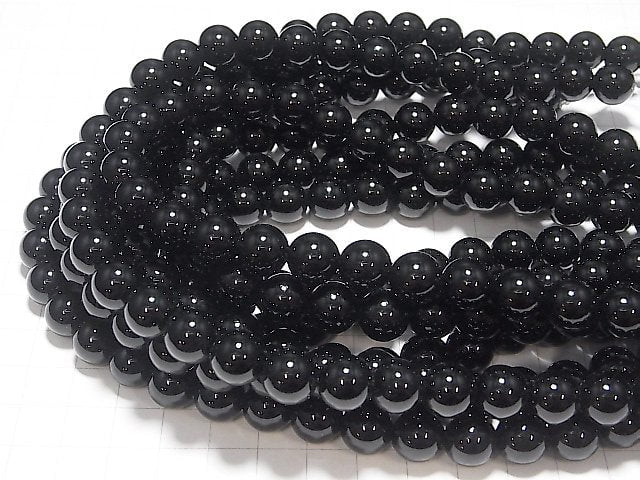 1strand $7.79! Onyx Round 10mm [2mm hole] 1strand beads (aprx.15inch / 36cm)