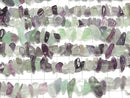 [Video] Multicolor Fluorite AA++ Chips (Small Nugget) 1strand beads (aprx.15inch/37cm)