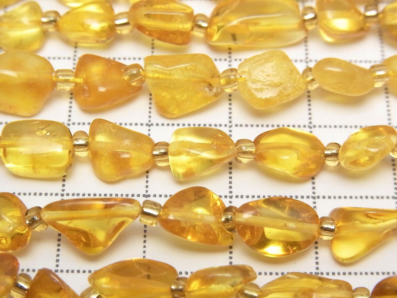 Baltic Amber Tube-Nugget 1strand beads (aprx.13inch/32cm)