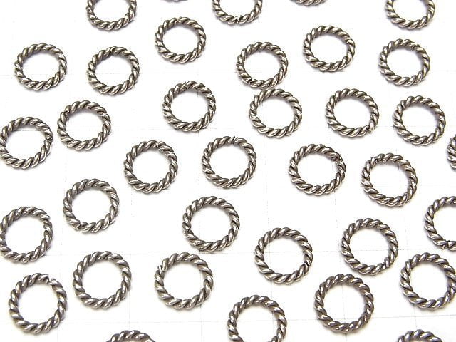 Silver925 rope ring (opening and closing type) 4mm, 5mm, 6mm, 8mm, 10mm 10pcs