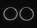 Silver925 Hoop Earrings [12mm][14mm][16mm][18mm][20mm] 2 pairs (4 pieces)