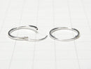 Silver925 Hoop Earrings [12mm][14mm][16mm][18mm][20mm] 2 pairs (4 pieces)