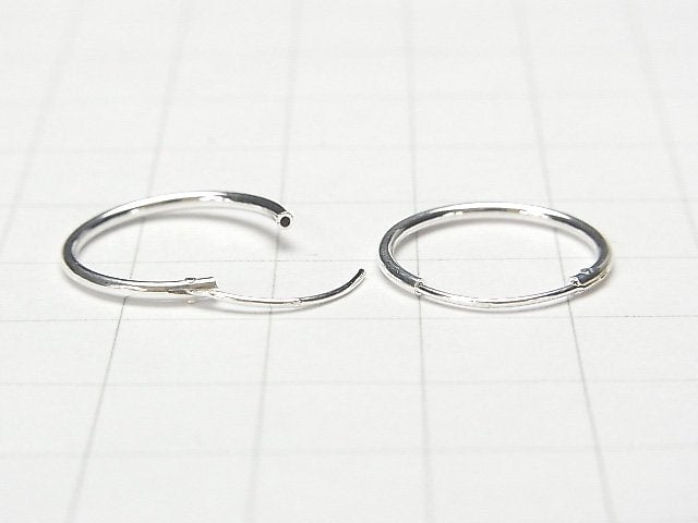 Silver925 hoop earrings [12mm][14mm][16mm][18mm][20mm] 2 pairs (4 pieces)