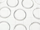 Silver925 Hoop Earrings [12mm][14mm][16mm][18mm][20mm] 2 pairs (4 pieces)