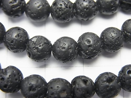 1strand $3.79! Black Lava Round 6mm 1strand beads (aprx.15inch / 37cm)