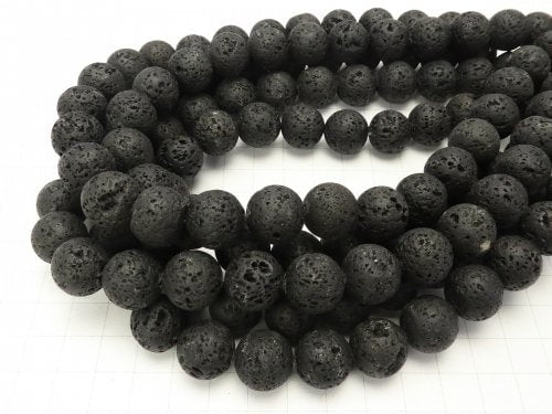 1strand $9.79! Black Lava Round 14mm 1strand beads (aprx.14inch / 35cm)