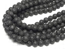 Black Lava Round 14mm 1strand beads (aprx.15inch/36cm)
