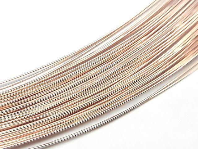 [18K Pink Gold] Gauge Wire 0.38mm 50cm
