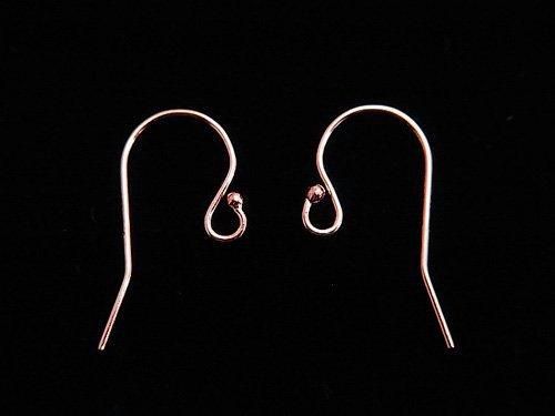 14KGF Pink Gold Filled Earwires 19x9mm 1 pair