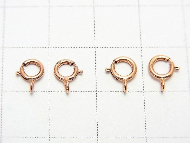 14KGF Pink Gold Filled Spring Ring [5mm][5.5mm] 4pcs