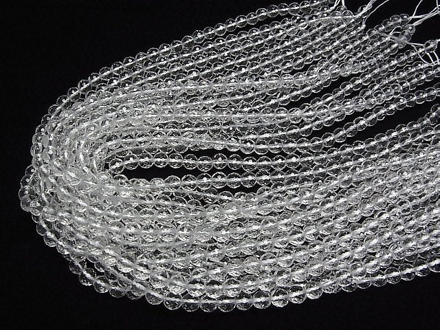 [Video] Crystal AAA 96 Faceted Round 6mm half or 1 strand beads (aprx.15inch/37cm)