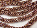 Copper  Rondelle 8x8x2mm Oxidized Finish  half or 1strand beads (aprx.7inch/18cm)