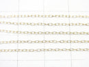 [K10 Yellow Gold] Bracelet Long Cable Chain 1pc beads (aprx.7inch/17cm)