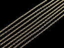 [K10 Yellow Gold] Bracelet Cable Chain 1pc beads (aprx.7inch/17cm)