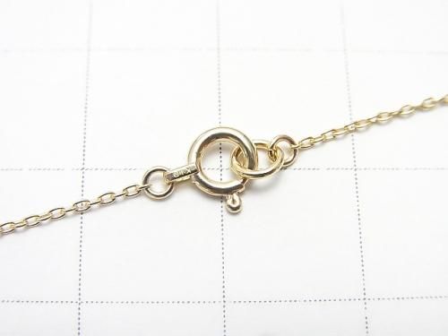 [K10 Yellow Gold] Bracelet Cable Chain 1pc beads (approx. 7 inches/17 cm)