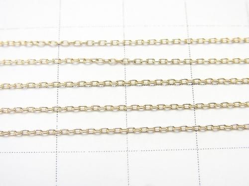 [K10 Yellow Gold] Bracelet Cable Chain 1pc beads (approx. 7 inches/17 cm)
