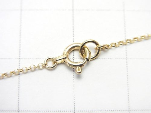 [Video][K10 Yellow Gold] Bracelet Rolo Chain 1pc beads (aprx.7inch/17cm)